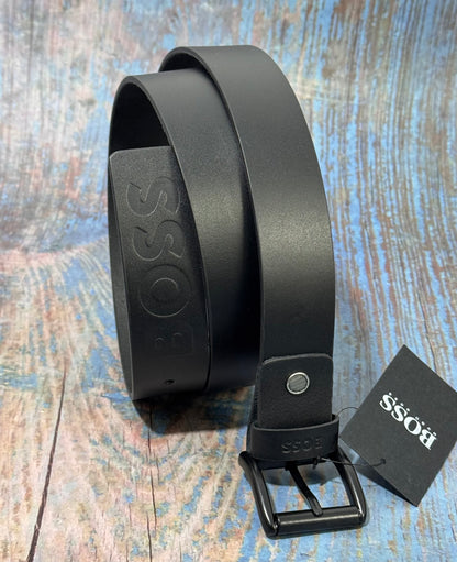 ITALIAN LEATHER BELT WITH TONAL BUCKLE