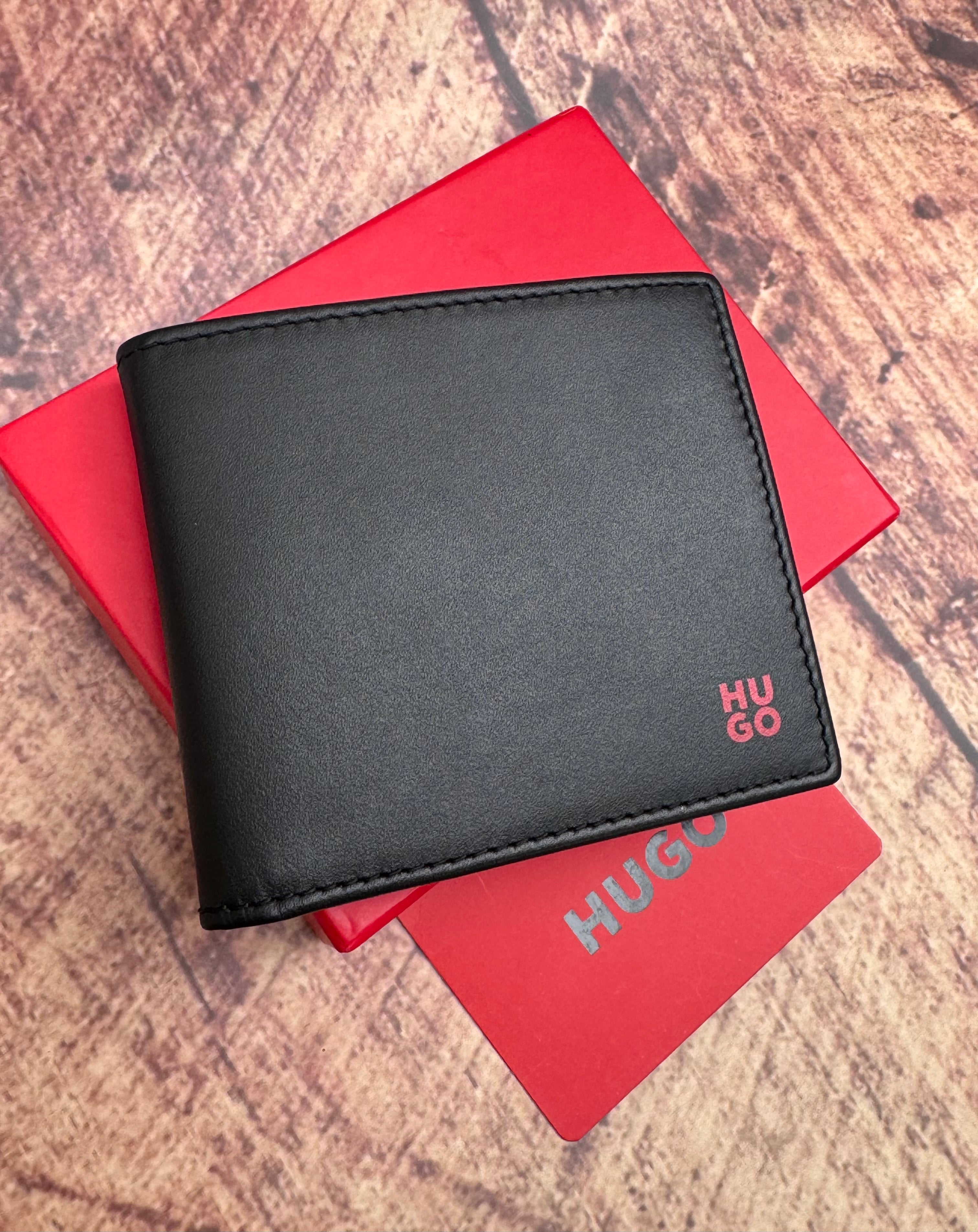 BLACK LEATHER WALLET TIBBY
