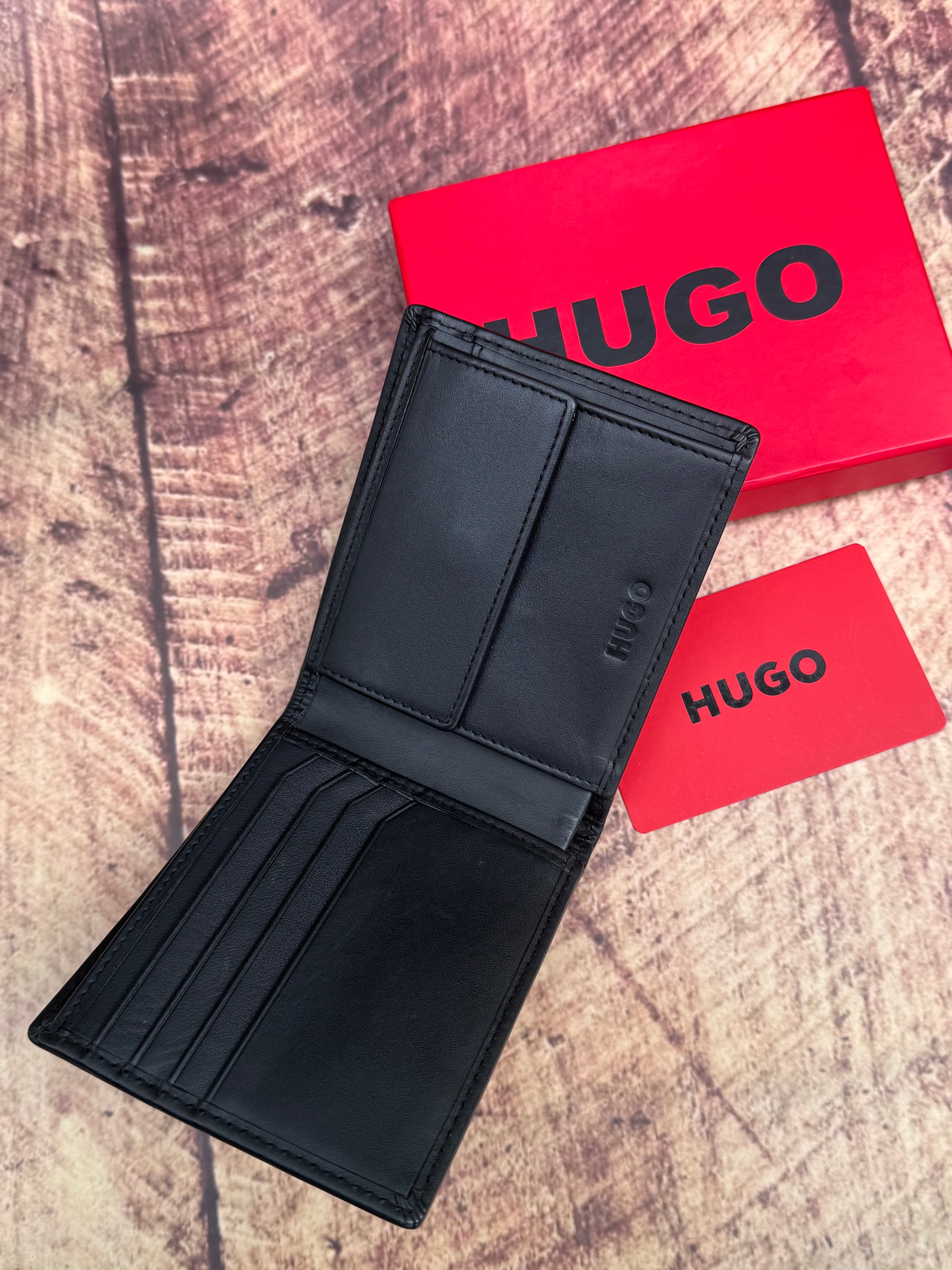 BLACK LEATHER WALLET TIBBY
