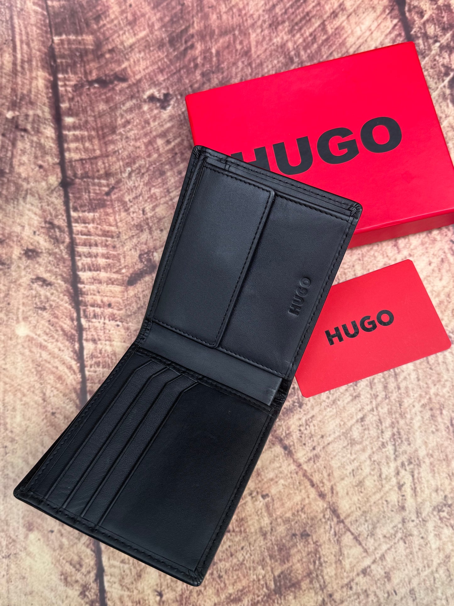 BLACK LEATHER WALLET TIBBY
