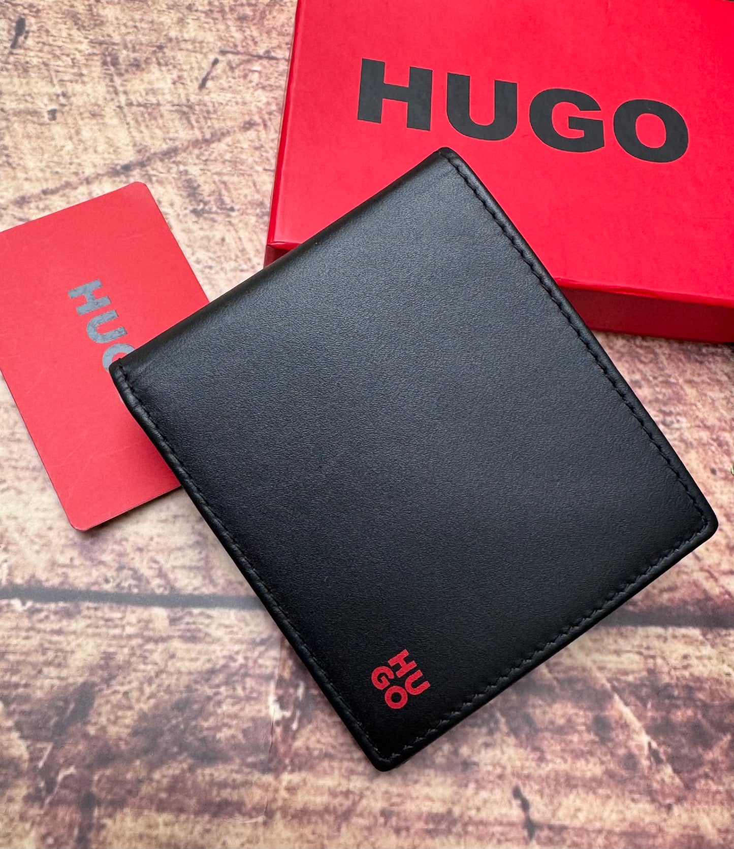 BLACK LEATHER WALLET TIBBY
