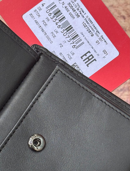 BLACK LEATHER WALLET TIBBY